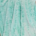 thumbnail image 4 of Home Soft Things Stitching Jacquard Faux Fur Throw - Bleached Aqua - 50" x 70", 4 of 8