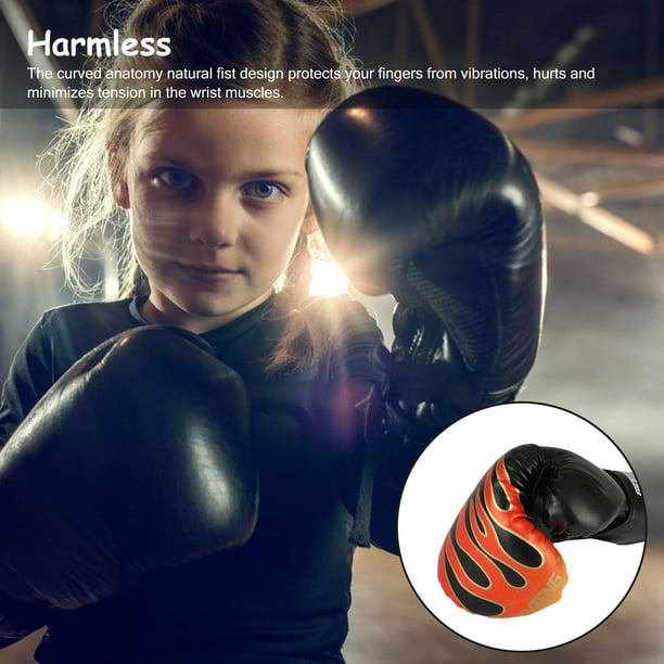 Gants De Boxe Pour Enfants En Cuir PU Respirants - Tailles 2 à 11 Ans, Bleu Rose Jaune