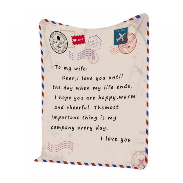 Ptantonss Flannel Blanket Letters Printed Quilts Air Mail 3d Print Keep Warm Sofa Child Blanket Home Textiles Dreamlike Family Gift Walmart Com Walmart Com