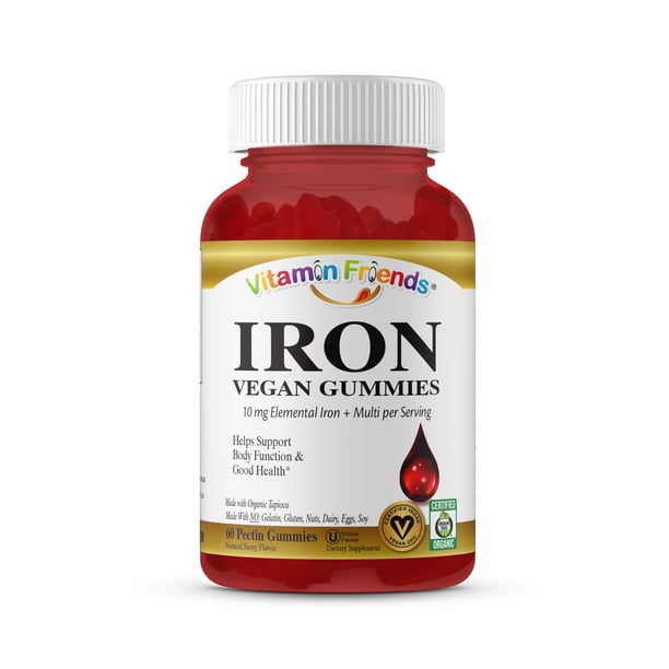 Vitamin Friends Iron Adult Gummies Strawberry 60 Gummies