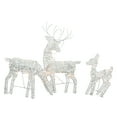 thumbnail image 1 of Northlight Ensemble de 3 Biche, Faon et Renne Scintillants Blancs Décoration Extérieure de Noël Éclairée, 1 of 4