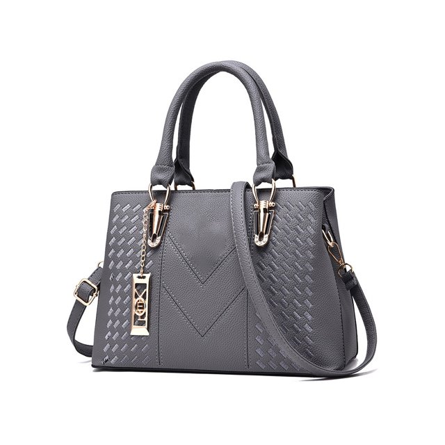 Minnieouse Bolso de hombro de PU para mujer, bolso de almacenamiento, bandolera informal, bolsos de gran capacidad, organizadores, bolsas de mensajero de Bolsas de mensajero y de hombro Gris Minnieouse AP012981-01