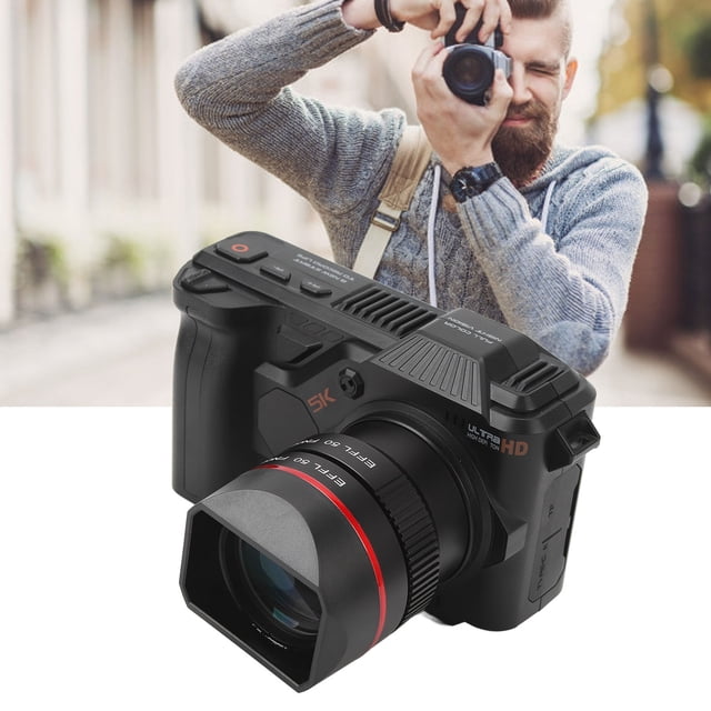 Cámara Wifi Vlogging, De Imagen HD Pantalla De 4 Pulgadas Cámara Digital 5K Zoom Digital 50X Para Video