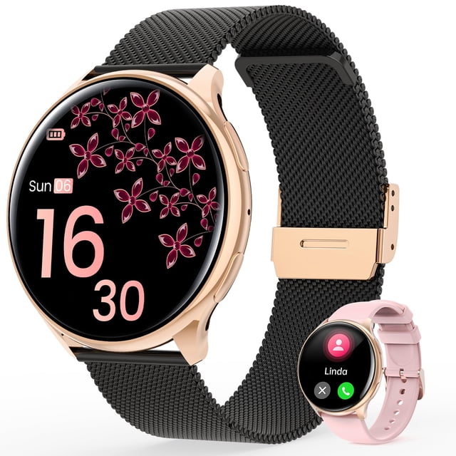Reloj inteligente RifePhi para mujer de 1,39 pulgadas con monitor HR/BP/SpO2