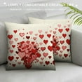 thumbnail image 3 of Nawypu  Valentines Day Pillow Covers Heart Love Pattern Throw Pillow Cover Decorations for Sofa Home Decor, 3 of 5