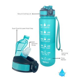 Airplane Travel Essential: Spill-proof Water Bottle With Straw - Temu