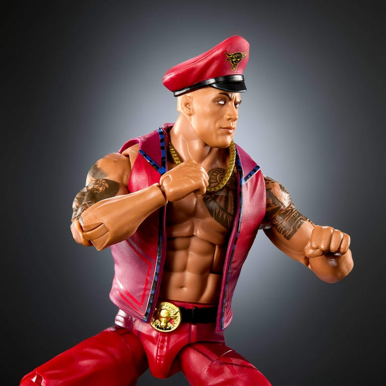 WWE x Street Fighter The Rock Final Boss Action Figure