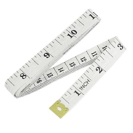 

6 x 1.5M 60 Soft Plastic Ruler Tailor Cloth Body Measure Measuring Flat Tape WHITE