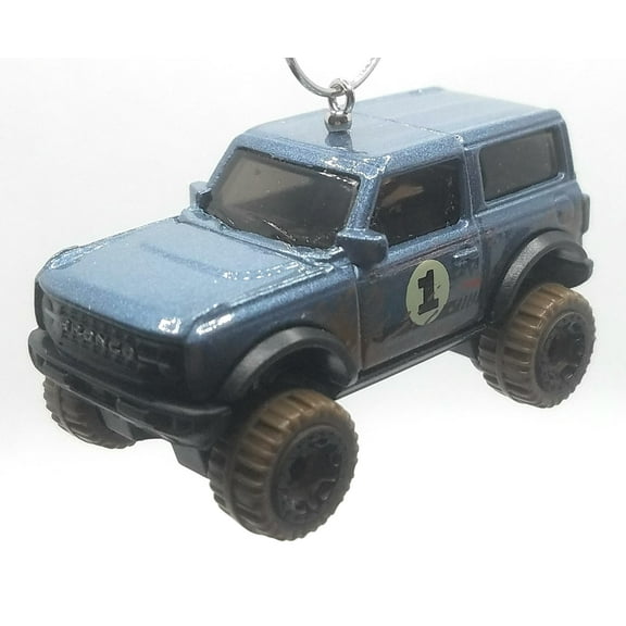 Christmas Ornament for 2021 Ford Bronco Blue Brown