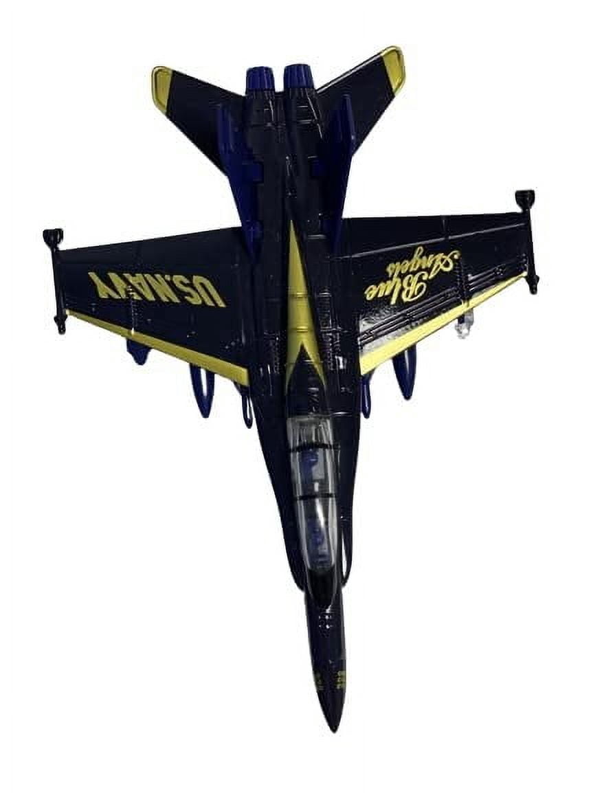 Blue Angels Toy Planes by Magical Memories Collection, Set of 2 Die Cast Airplanes Fighter Jet Toy, Great Model Planes with Pull Back Action, Toy Blue Angels Jets Model Plane, Navy Blue Airplane, 7x5