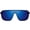 Blue, variant on GRINDERPUNCH Polarized Narrow Fit Aviator Sunglasses for Men Women UV400 Protection Trendy Square Lightweight Sunglasses - Gloss Black