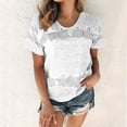 thumbnail image 3 of Birdeem T-Shirt Mode Imprimé pour Femmes Manches Courtes Blouse Col Rond Hauts Décontractés, 3 of 12