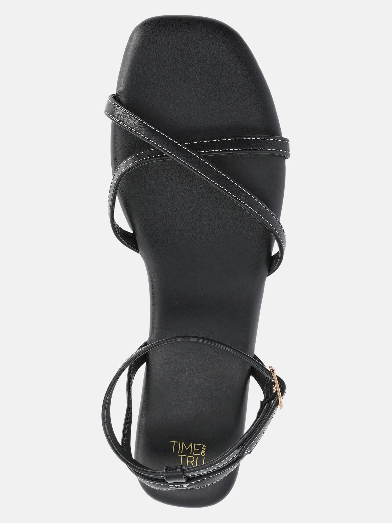 Time and Tru Women's Strappy Flat Sandals