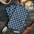 thumbnail image 6 of Lake Blue Moroccon Kitchen Towels Set of 2, Water Absorbent Dish Towel, Minimalist Ethnic Bohemian Aesthetic Decorative Hand Towels - Quick Drying Cloth for Cooking Baking, 18x28 Inch, 6 of 8
