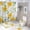Color-1, variant on Tropical Hibiscus Palm Tree Print Shower Curtain Waterproof Bathroom Curtain Anti-slip Bath Mat Set Toilet Rugs Carpet