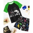 thumbnail image 7 of Fiodrimy Boys Pajamas Toddler Boys Summer Pajamas Dinosaur 2 Piece Short Sleeves Boy Pjs Kids Sleepwear Size 3-8 Years, 7 of 7