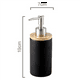 thumbnail image 4 of Dispensador de jabón de cerámica de 3 x 400 ml, estilo nórdico, dispensador de loción, dispensador de jabón para cocina y baño, color negro, 4 of 4