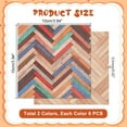 thumbnail image 2 of 12Pcs Self Adhesive PVC Dollhouse Accessories Waterproof Miniature Wall Stickers Mixed Color Wallpaper and Flooring Dollhouse Rugs 3.9"x3.9" for DIY, 2 of 6