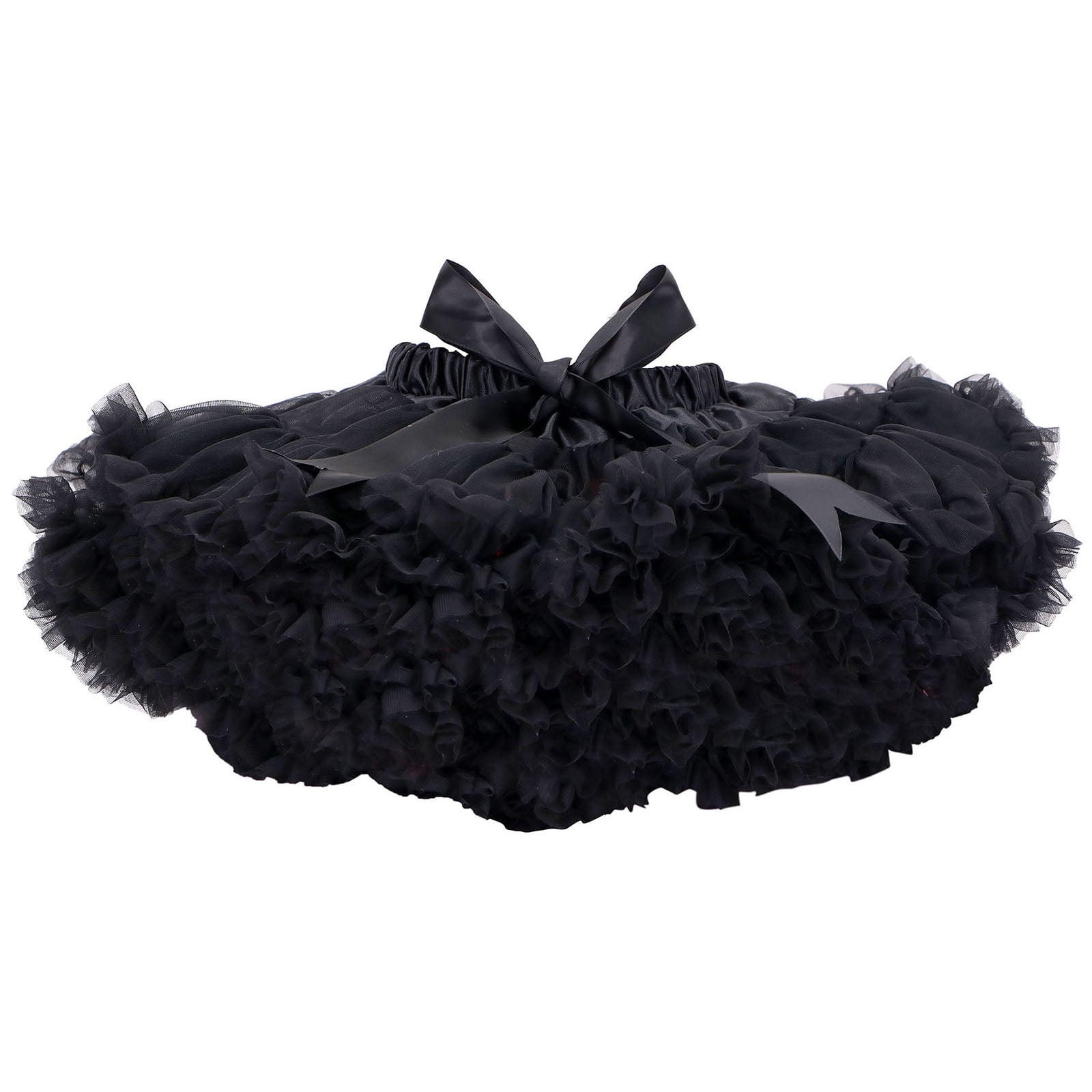 black ruffle tutu skirt