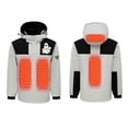 thumbnail image 1 of RXIRUCGD USB Intelligent Constant Temperature Heated Windproof Plus Size Coat For Men And Women Winter 4 Heated Jacket Coat( Beige, Size:2XL ), 1 of 4