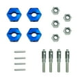 thumbnail image 2 of Adaptador de bujes hexagonales de rueda de 12mm de Metal para coche teledirigido, 4 Uds., contratuerca con tornillos de pasadores para coche 1/12 RC Hugo Adaptador de bujes hexagonales, 2 of 8