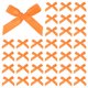 thumbnail image 1 of Uxcell 100-Pack Mini Lazo de Cinta Artesanal 1.6x1 Pulgada de Tela a Cuadros de Satén para Manualidades DIY Naranja, 1 of 1