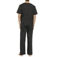 thumbnail image 2 of Unisex Scrub Sets / Medical Scrubs (V-Neck) (Black, Large), 2 of 3