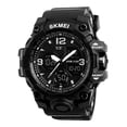 thumbnail image 1 of Reloj digital resistente al agua LED Reloj de pulsera para hombre horarias duales Negro Yuyangstore reloj digital para hombre, 1 of 8