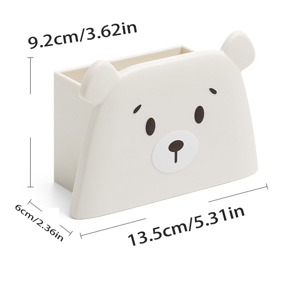 Creative Bear Writing Utensil Container Holds Over Pens Or Markers Makeup Tool Storage