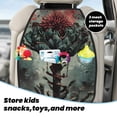 thumbnail image 5 of Easygdp Zombie Flower Apocalypse Car Kick Mat Seat Cover 2 Pcs Anti-Kick Pockets Storage Mat Back Seat Cover Car Seat Protector, 5 of 8