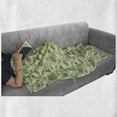 thumbnail image 6 of Floral Soft Flannel Fleece Throw Blanket, Hand Drawn Demonstration of Various Leaves and Flowers, Cozy Plush for Indoor and Outdoor Use, 50" x 70", Cream Multicolor, by Ambesonne, 6 of 6