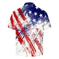 thumbnail image 4 of Save On Summer Polo Shirts For Men Independence Day Patriotic Collared Tee Shirts Ultra Soft Short Sleeve Tunic Tops Causal Retro Sweatwear Usa Flag Star Stripe Top Beach Holiday Outfits, 4 of 5