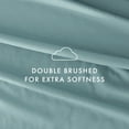 thumbnail image 4 of Noble Linens 4 Piece Solid Microfiber Bed Sheet Set, Ocean, King, 4 of 11