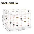 thumbnail image 3 of Large Fliplid Foldable Storage Bin Boxes Cubes Baskets with 2 Handles for Clothes Books 16.5x12.6x11.8 Inch Hearts and String Garland, 3 of 7