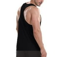 thumbnail image 5 of CHEEREAM Men's Gym Tank Tops Y-Back Workout Muscle Tee Athletic Workout Fitness Vest T-Shirts Black 2XL, 5 of 6