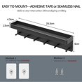 thumbnail image 2 of Wall Mounted Key Hooks Self-Adhesive, 6 Hooks Key Hangers for Wall, Modern Keys Holder No-Drilling Key Hangers for Living Room, Kitchen, Office, 2 of 5