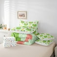thumbnail image 6 of Castle Fairy Children Green Frog 7-Piece Bedding Comforter Set,Polka Dots King Bedding Sets,Love Heart Print Ultra Soft Bed Sheets,Lightweight Room Decor, 6 of 8