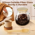 Elegant Design Clear Glass 2Pcs Kitchen & Coffee Bar Accessories Sugar