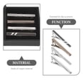 thumbnail image 2 of 4pcs Fashion Tie Clips Copper Necktie Clasps Business Tie Clamp (Assorted Color), 2 of 9