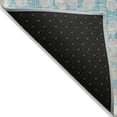 thumbnail image 3 of Addison Rugs Chantille Indoor/Outdoor Transitional Circles Teal Washable Rectangle Rug, 1'8" x 2'6", 3 of 6