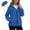 Blue, variant on Women's Multi-Pocket Waterproof Hooded Hiking Trekking Jacket