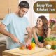 thumbnail image 5 of Clear Acrylic Cutting Board, 40 x 30 cm, with Stop Edge, Heat and Scratch Resistant (Transparent Color), 5 of 5