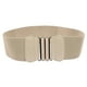 thumbnail image 3 of Cinturón elástico ancho para mujer para vestidos Cinturones elásticos para mujer con hebilla de enclavamiento Beige Soledad Cinturón de cintura ancha para mujer, 3 of 6