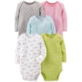 thumbnail image 1 of Body Simple Joys de Carter's para niñas, paquete de 5, 0-3 meses, 1 of 2