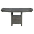 thumbnail image 3 of Lavon Oval 60-inch Extension Leaf Dining Table Medium Grey, 3 of 8