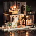 thumbnail image 4 of Casa de muñecas hecha a mano de bricolaje, casa de muñecas de madera del bosque de septiembre, regalo de Navidad para niñas, kit de casas de muñecas LED en miniatura Guardurnaity WJ3419-01B, 4 of 7