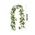 thumbnail image 3 of Eucalyptus Garland, Artificial Greenery Garland Flower, Green Spring Garland Wreath Vines Decorations, Fake Eucalyptus Leaves Vines for Table Home Wedding Mantle Party Decor 50% Saving, 3 of 6
