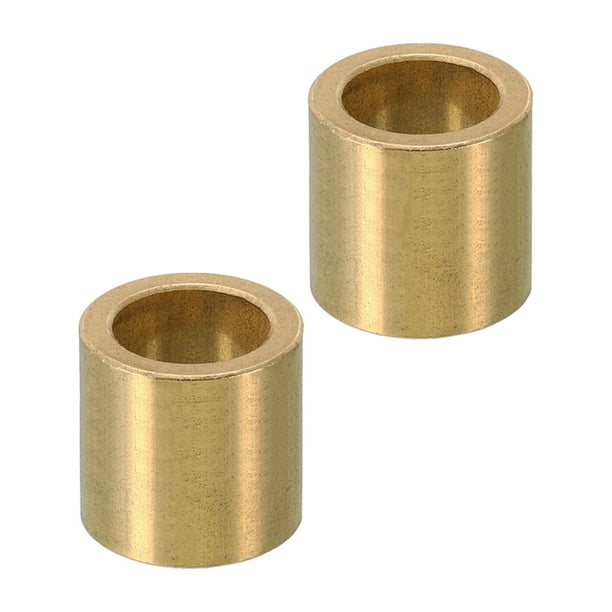 Separadores de latón M14, 2 piezas de separador de metal de latón 14mm ID x 20mm OD x 20mm L para tornillo de 5/9 pulgadas o tornillo M14