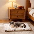 thumbnail image 5 of Thick Warm Pet Sleeping Mat for Dogs and Cats, All Season Polyester Bed Pad, White or Blue, Supportive Cushion for Crates, Sofas, Carriers and Home Comfort, 5 of 6
