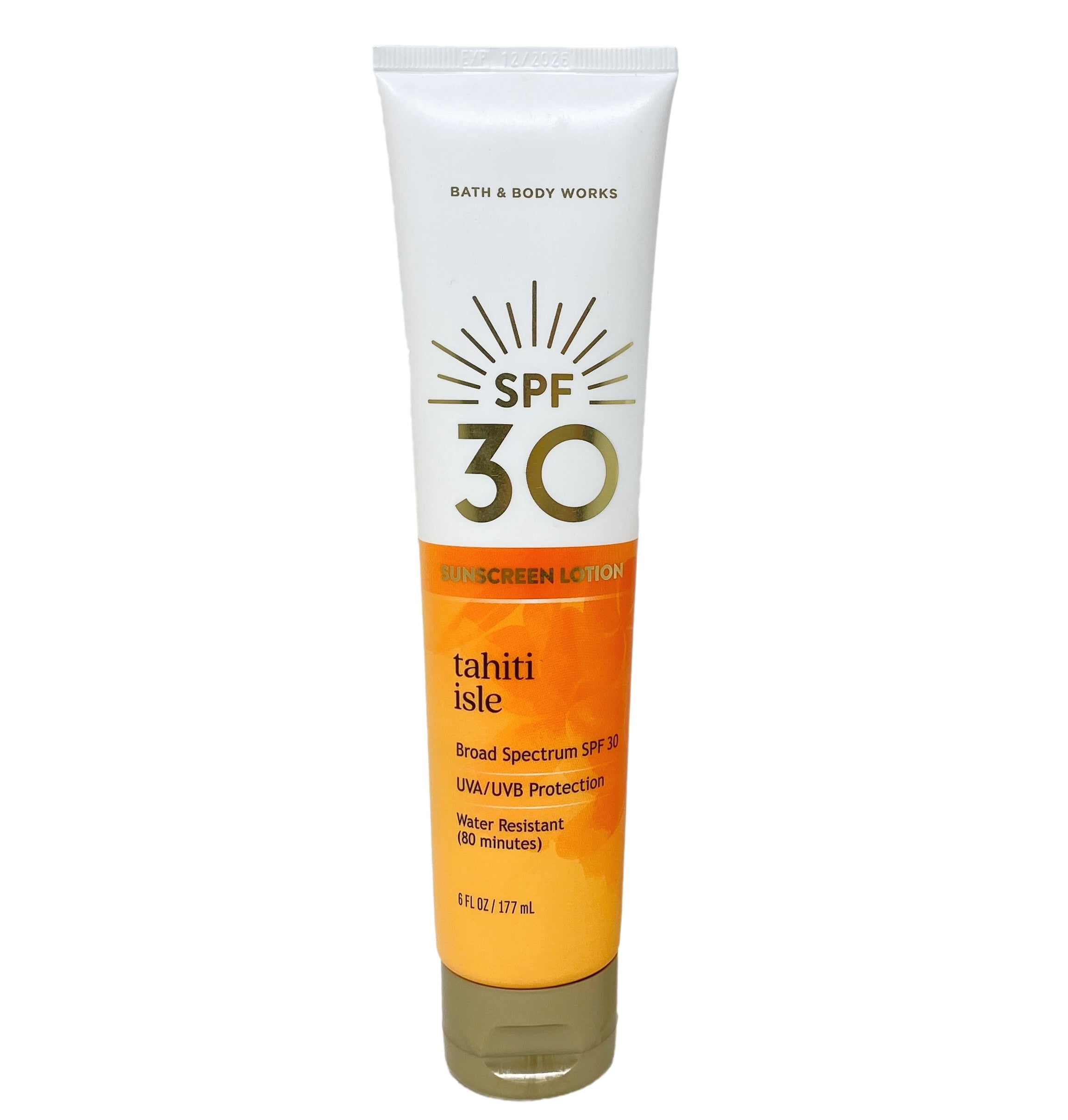 Bath & Body Works Tahiti Isle 30 SPF Sunscreen Lotion with Himalayan Salts Sample Soap